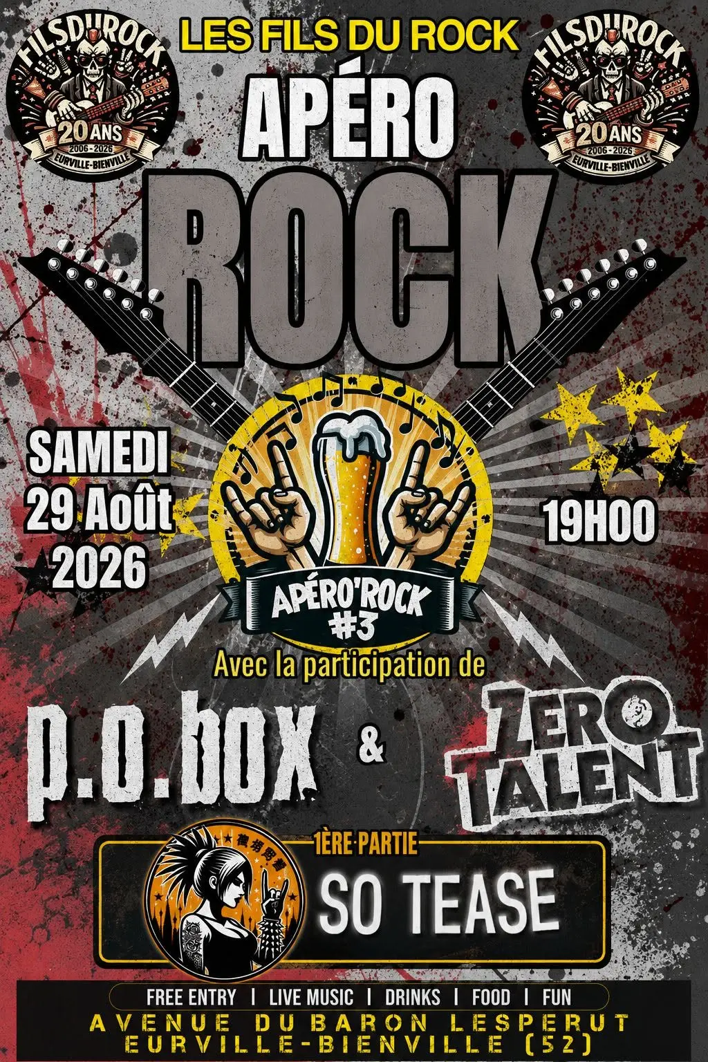 APERO ROCK EURVILLE-BIENVILLE