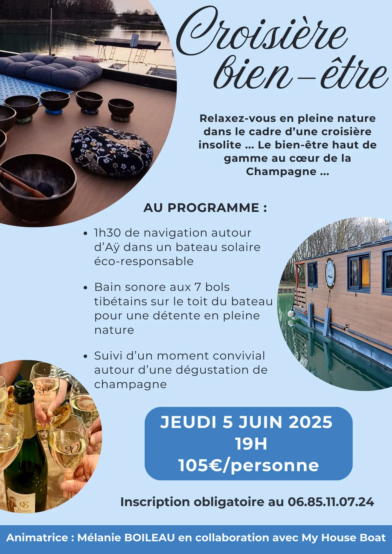 Flyer A4 SPA Vacances d'Hiver Moderne Simple Bleu - 1