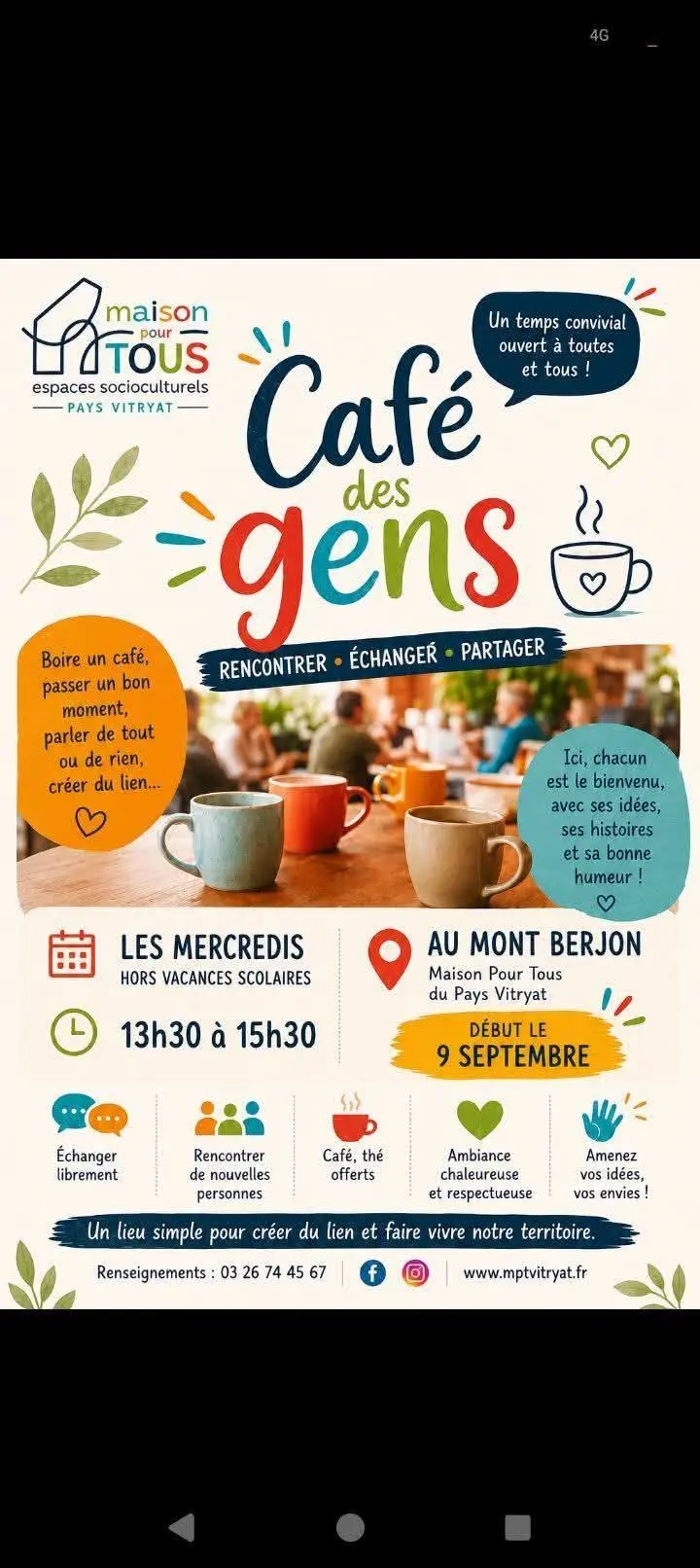 Café des gens - MPT PAYS VITRYAT