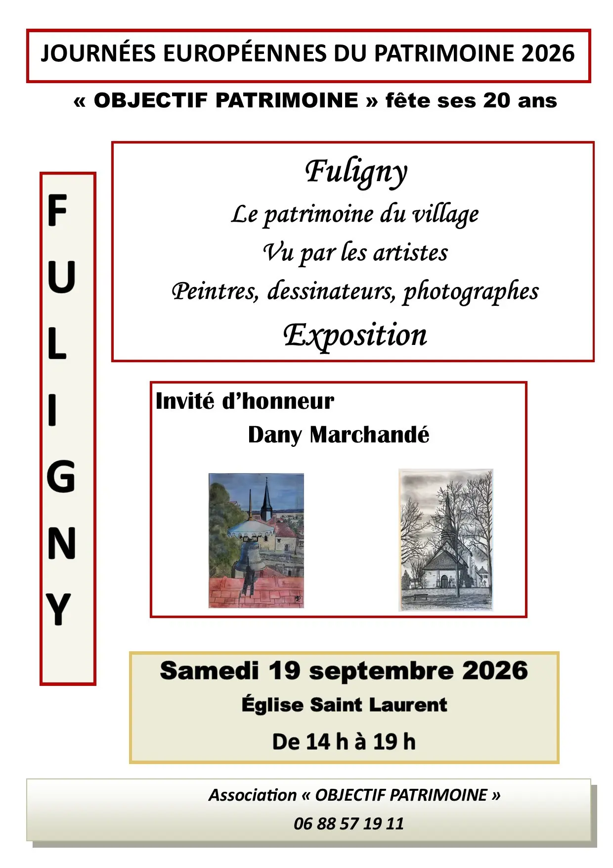 FULIGNY OBJECTIF PATRIMOINE AFFICHE JEP 2026
