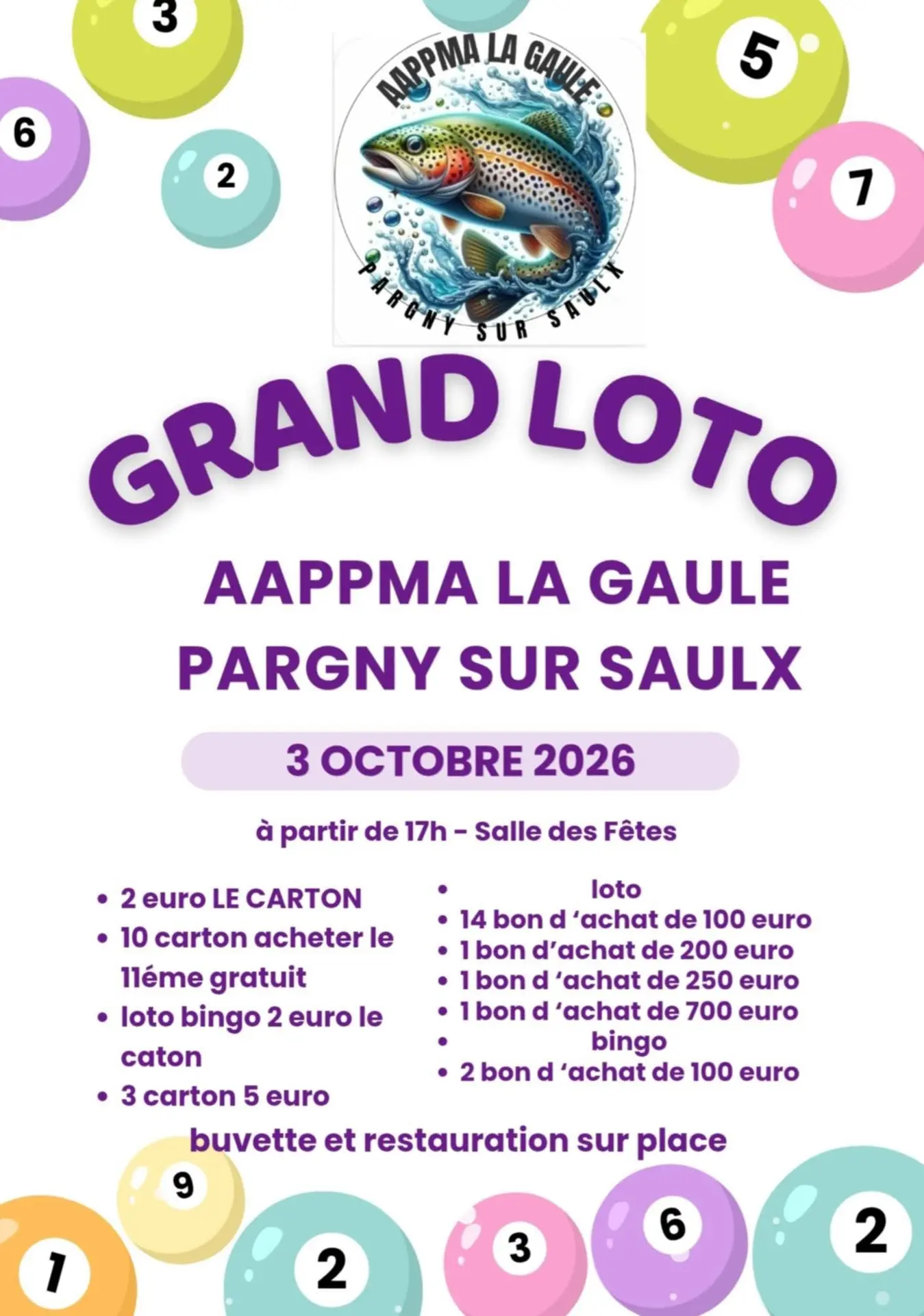 LOTO AAPMA LA GAULE PARGNY SUR SAULX