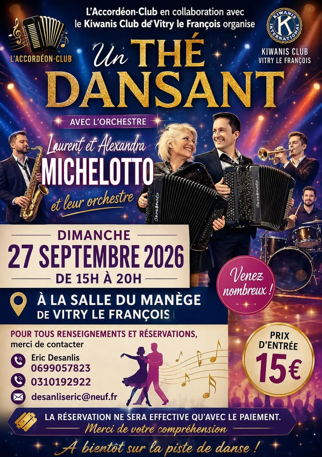 THE DANSANT ACCORDEON-CLUB KIWANIS CLUB VITRY LE FRS