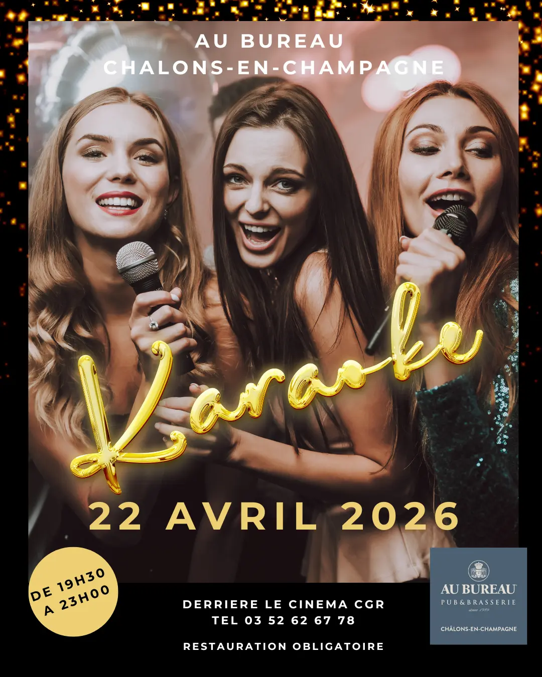 White and Green Karaoke Party Instagram Post - 1