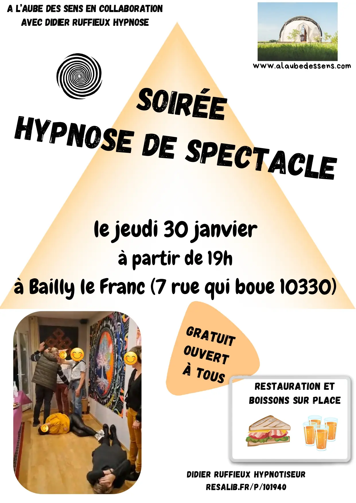 événement Hypnose de spectacle le jeudi 30 janvier à partir de 19h A l’Aube des sens 7 rue qui boue 10330 Bailly le Franc_page-0001