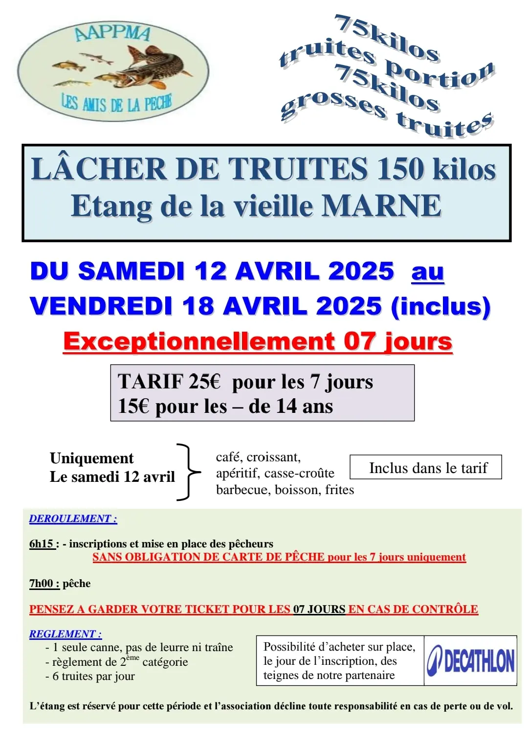 lâcher de truites