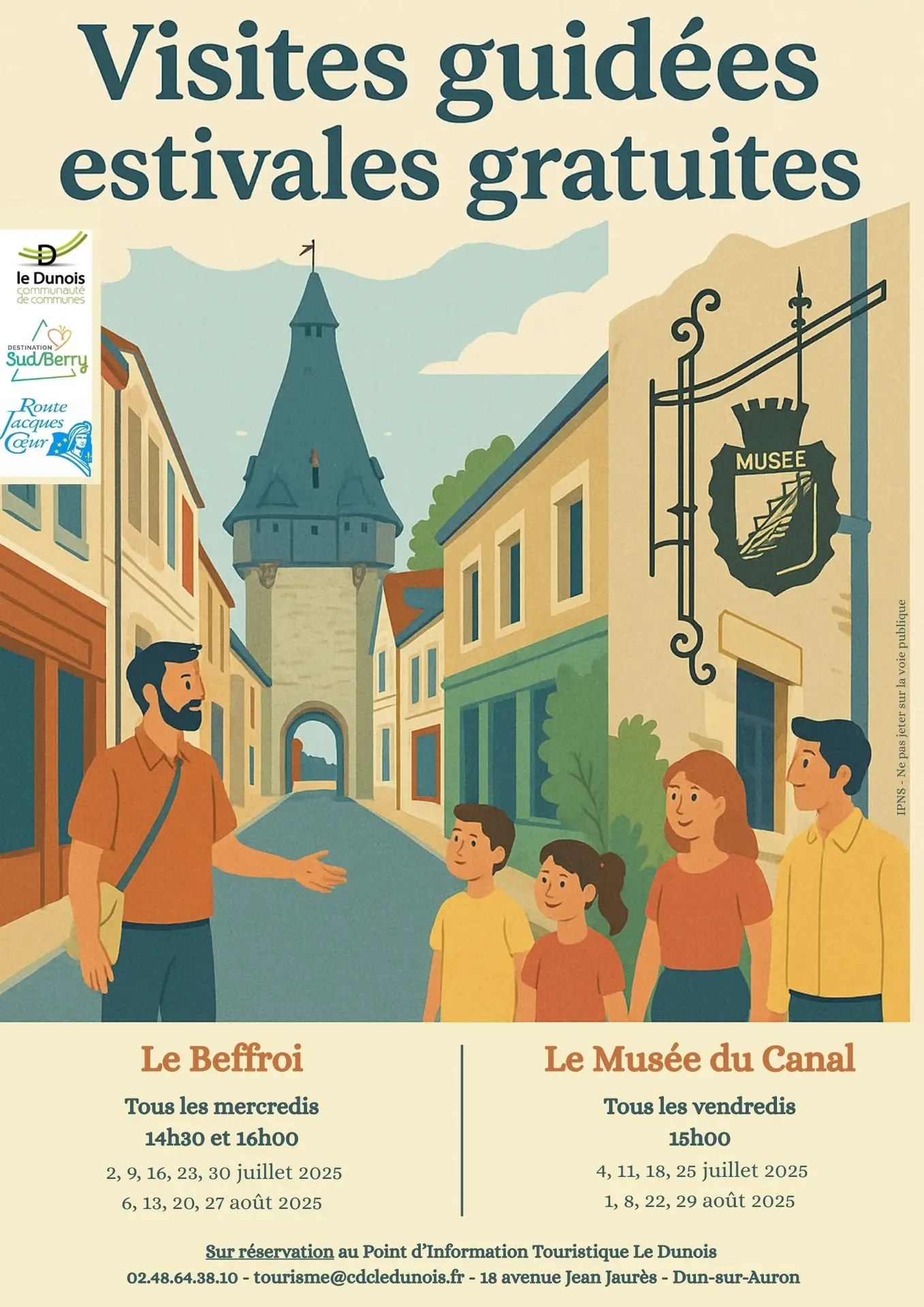Visites guidées estivales Dun-sur-Auron