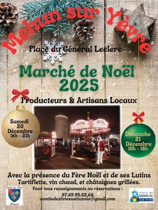 Marché de Noel Mehun sur Yevre