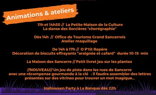 animations et ateliers sortileges à sancerre