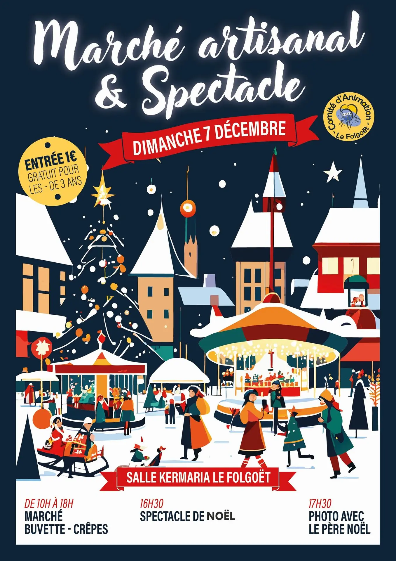 marché artisanal et spectacle de Noel