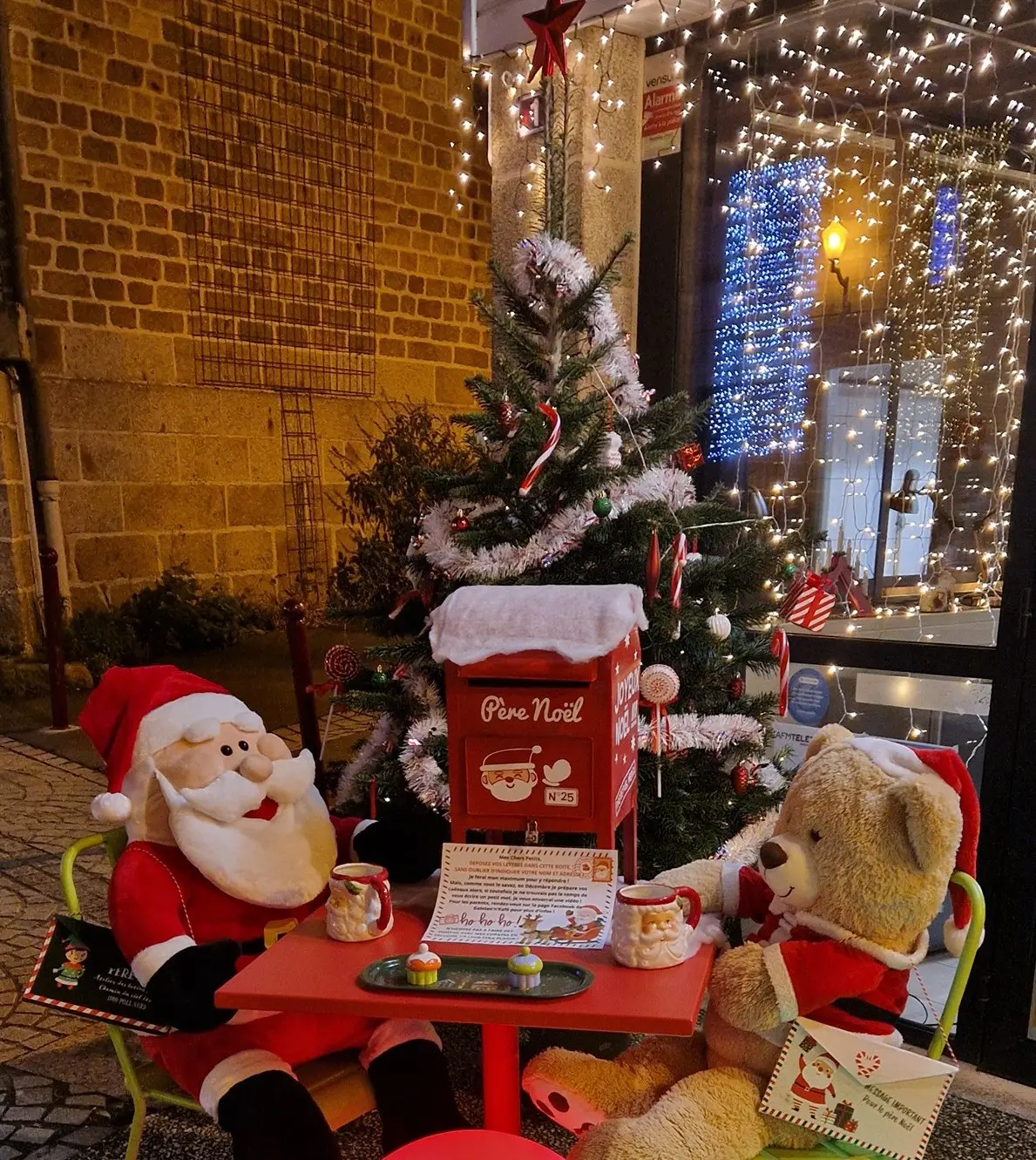 Table avec le Père Noël