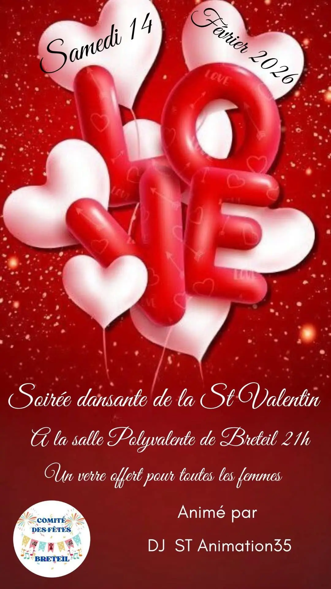 Soirée dansante Saint-Valentin