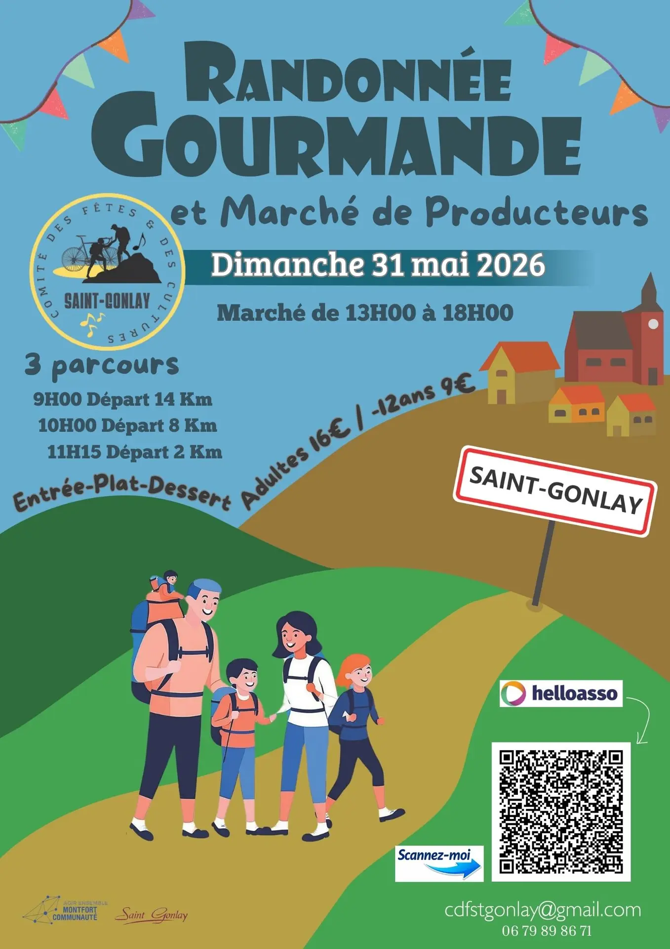 Affiche randonnée gourmande