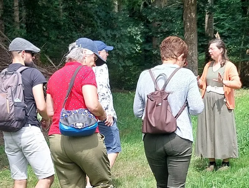 balade botanique - Château de Loyat - Vue des rosiers - Morbihan
