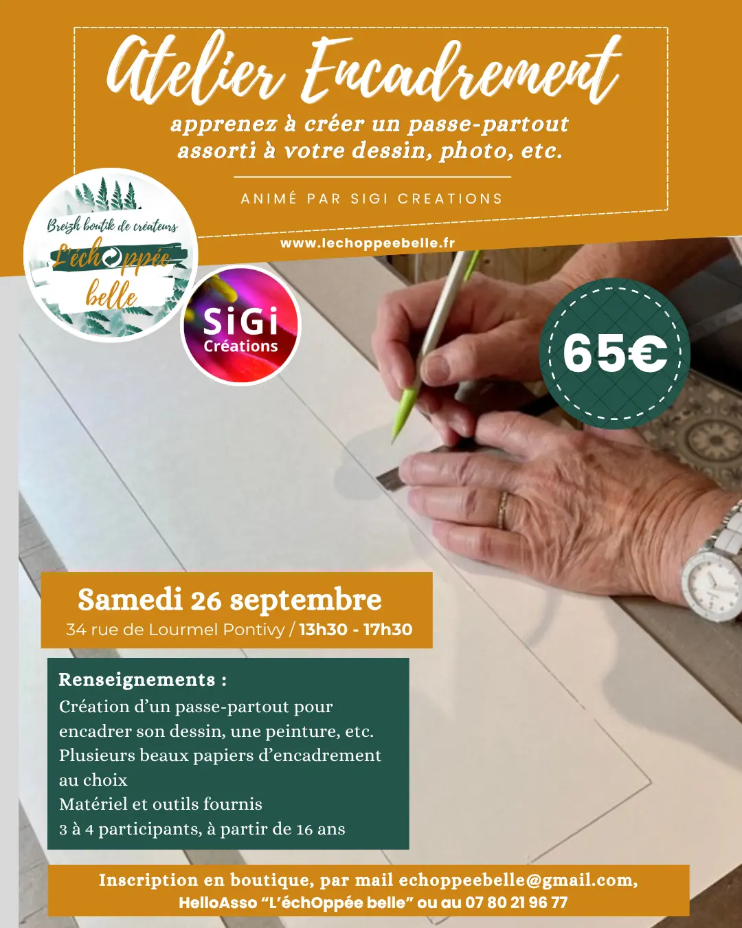 2026.09.26_Affiche_Atelier Encadrement - passe-partout_LEB