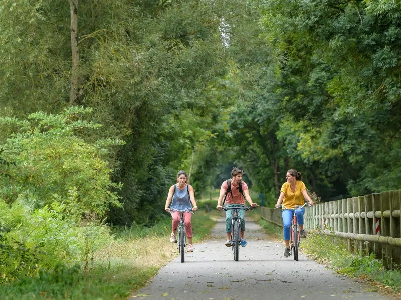 En vélo sur la Voie Verte