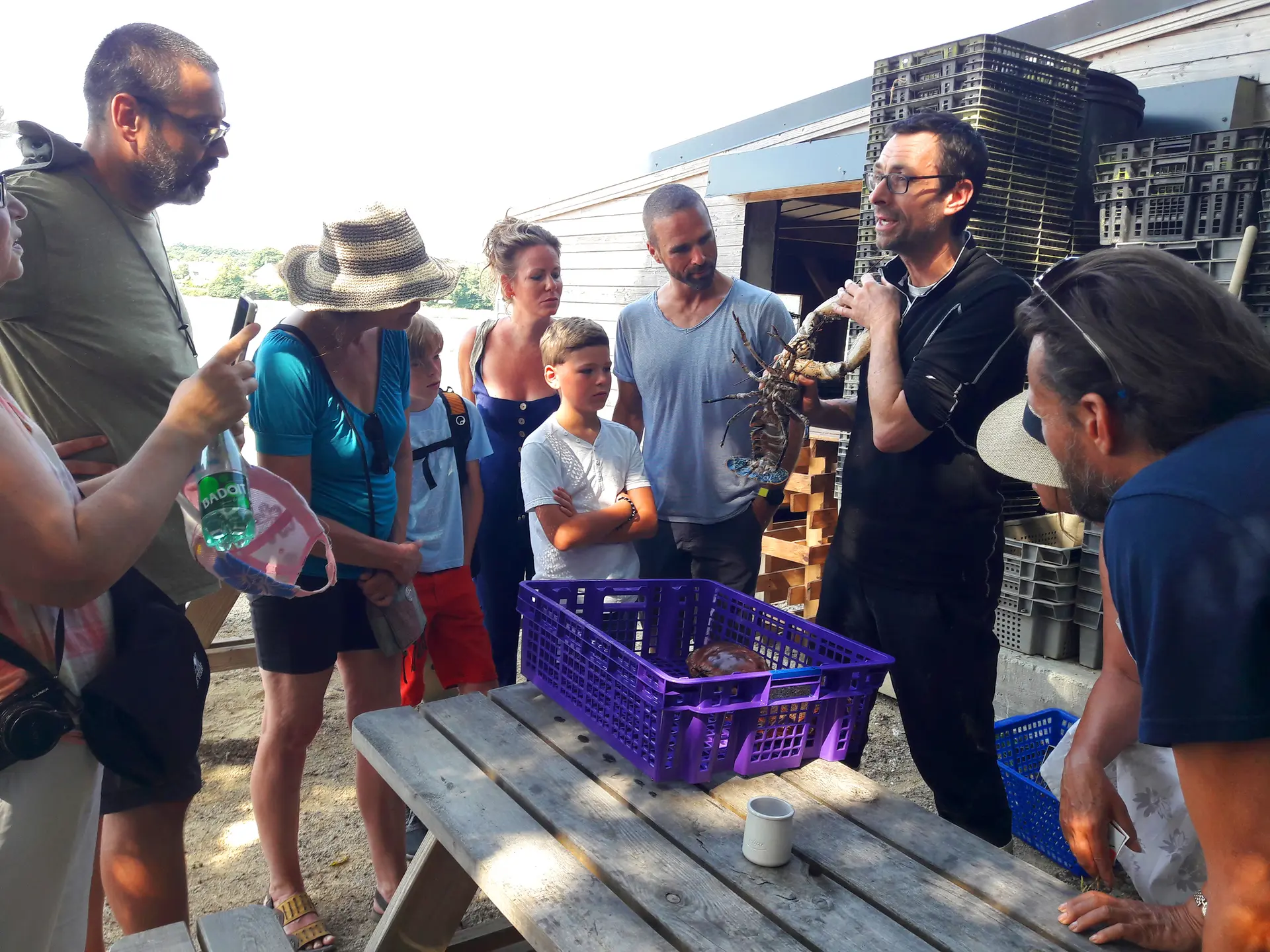 Visite aux Viviers de Penfoulic
