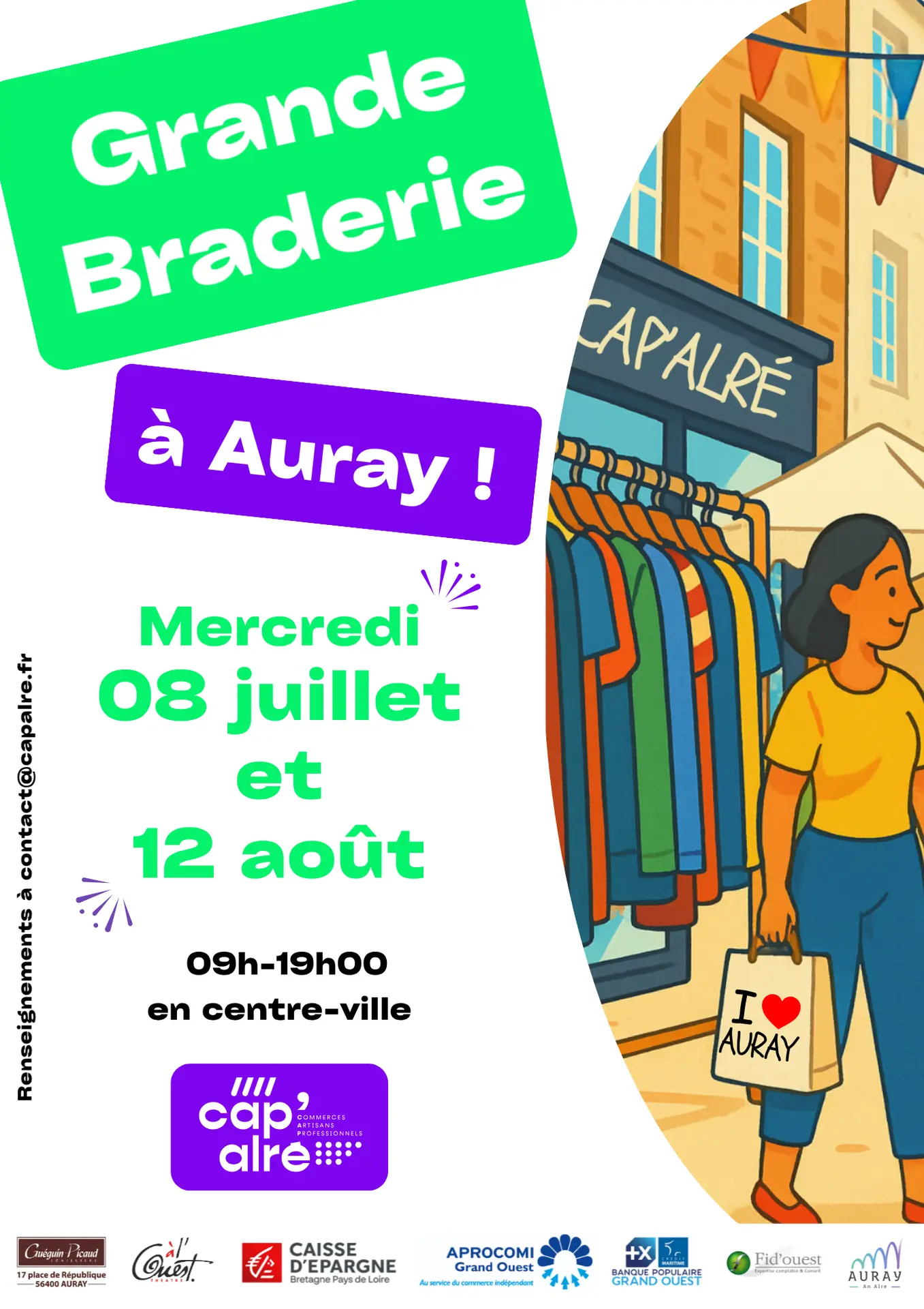 Affiche Braderie Auray 2025 - Version 3