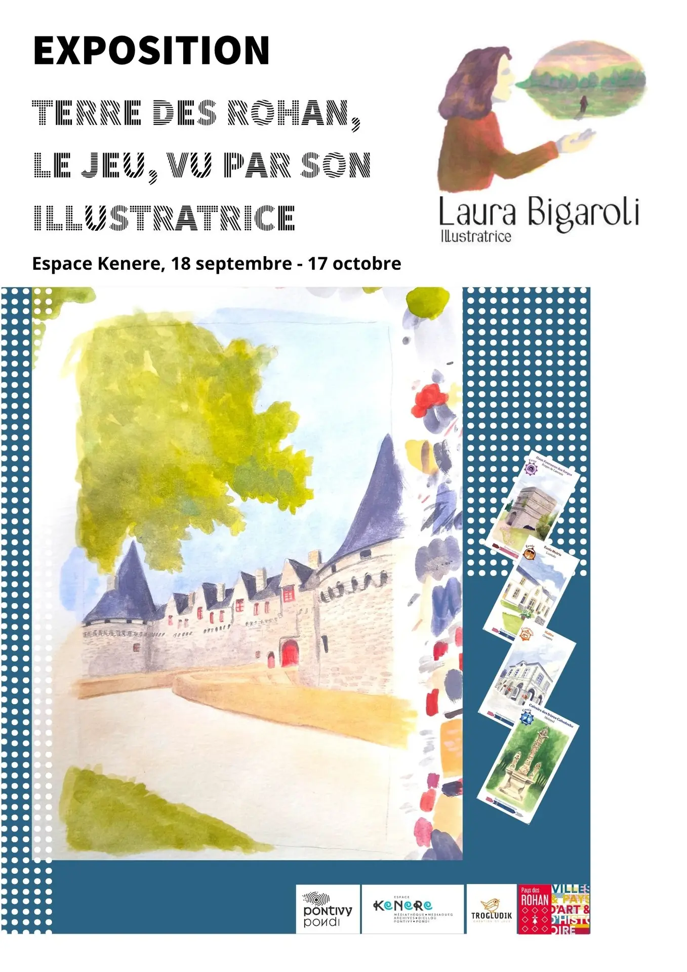 Exposition Terre des Rohan le jeu vu par son illustratrice