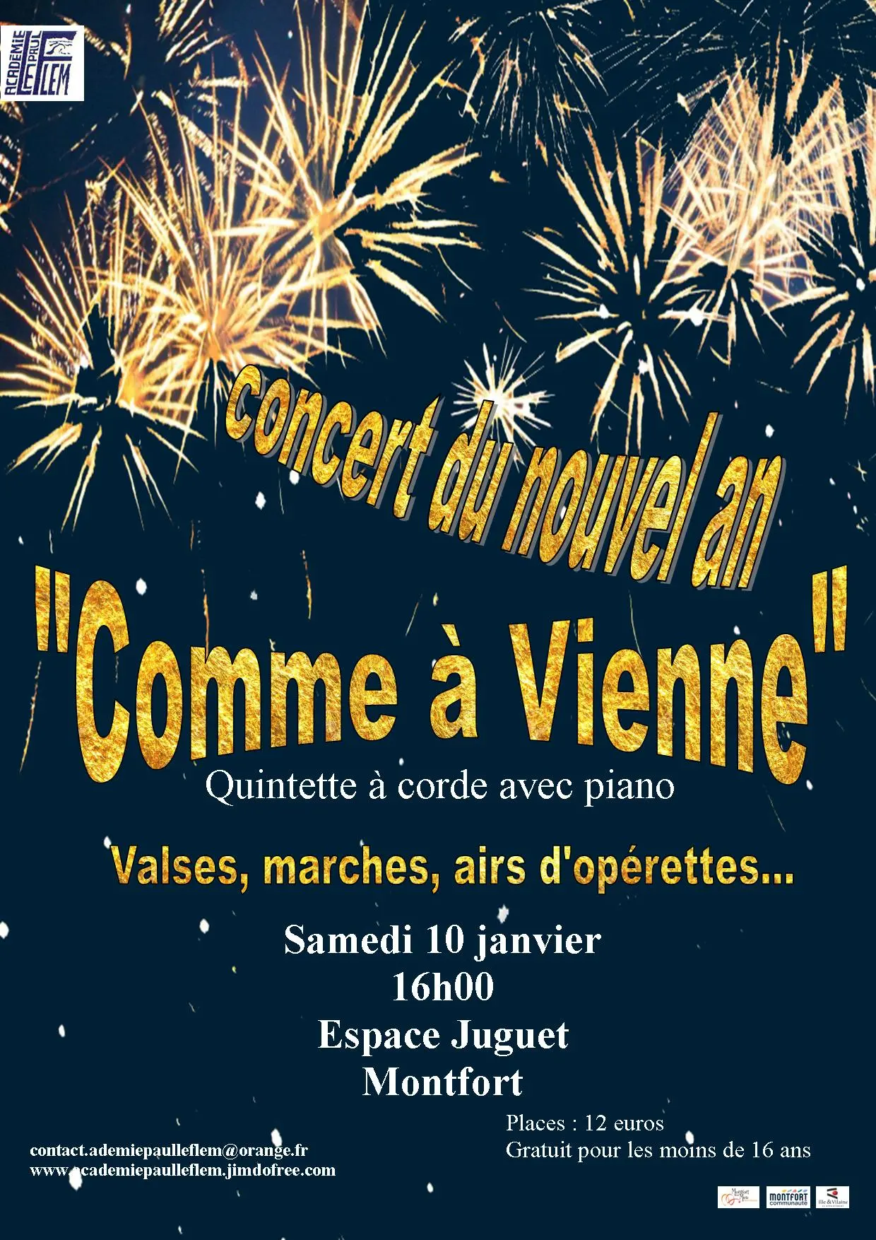 Affiche concert du nouvel an 2026