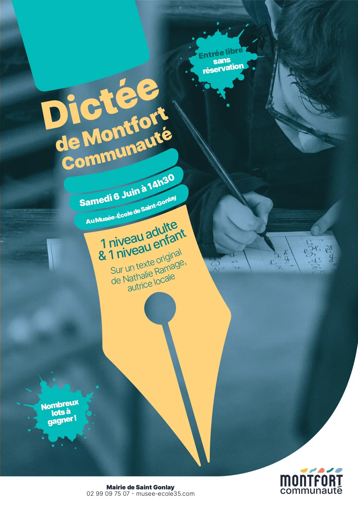 Affiche dictée St Gonlay 2026