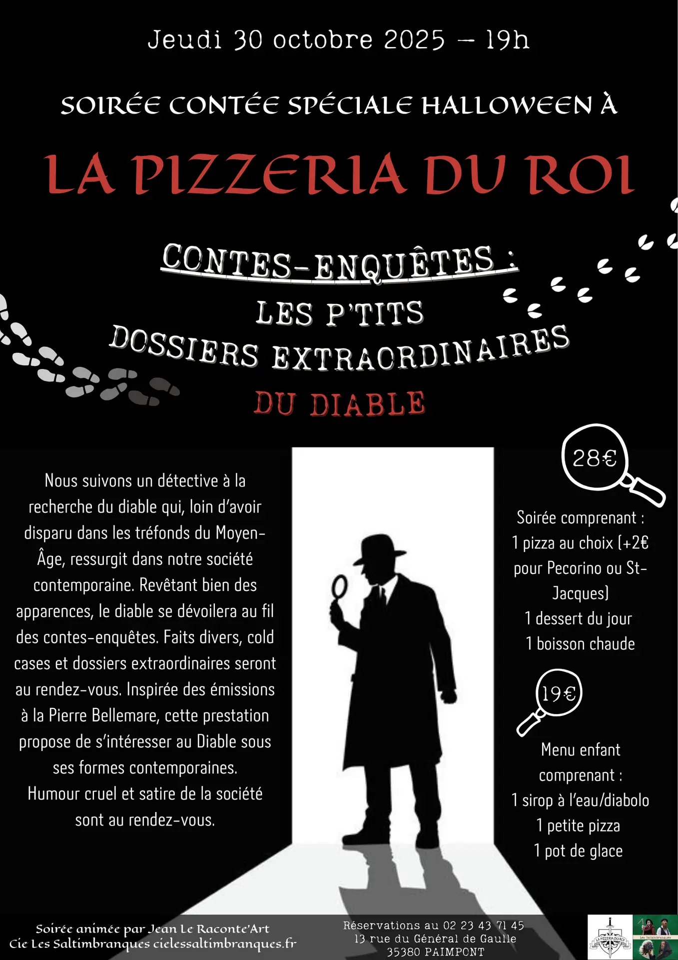 Pizzeria du Roi 30.10.25 - Affiche/flyer