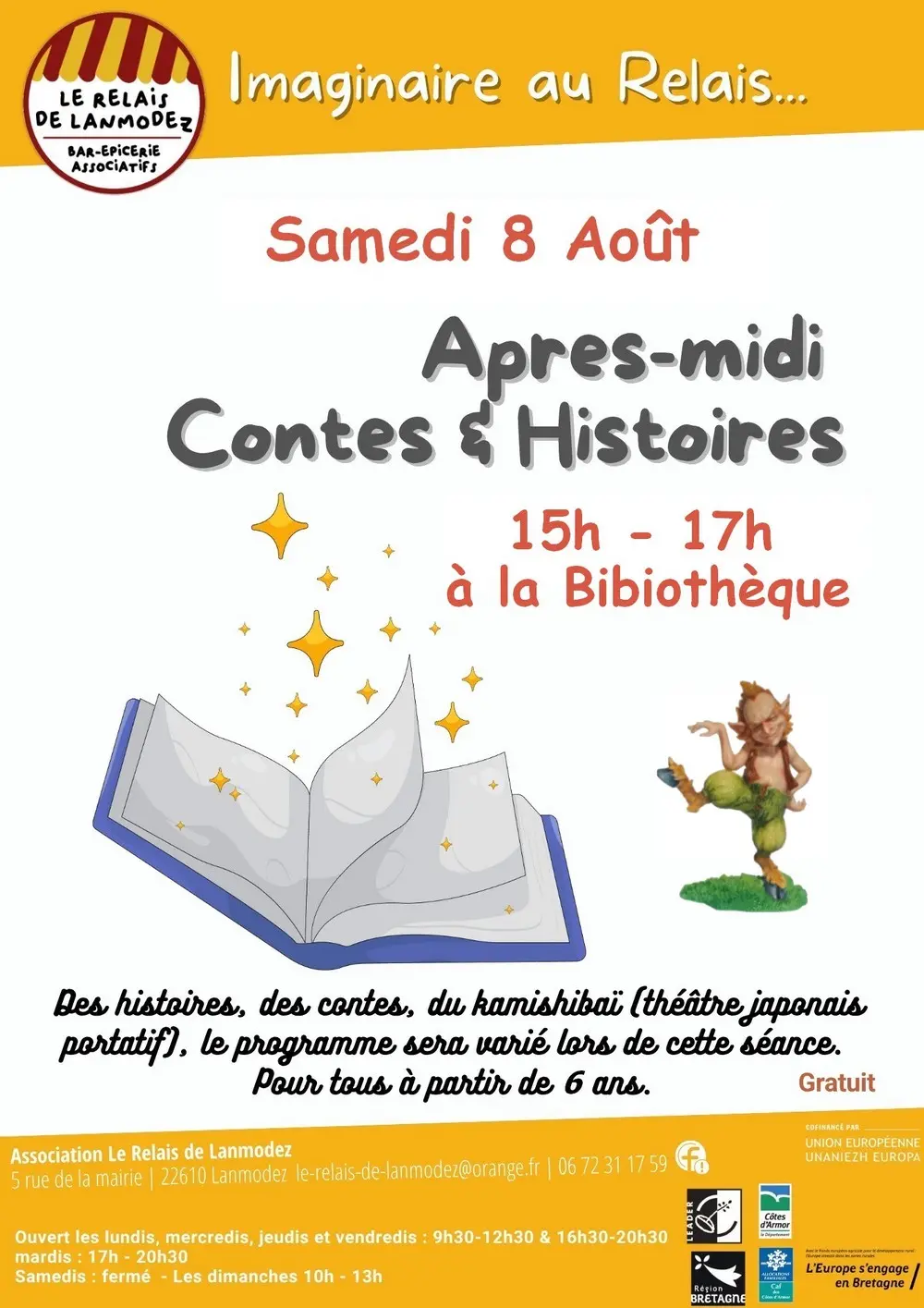 Après-midi contes et histoires 8-8-26