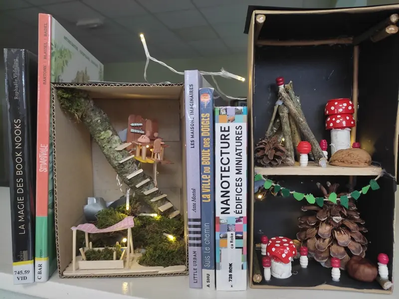 Book Nook fabriqué Arts Plastiques3