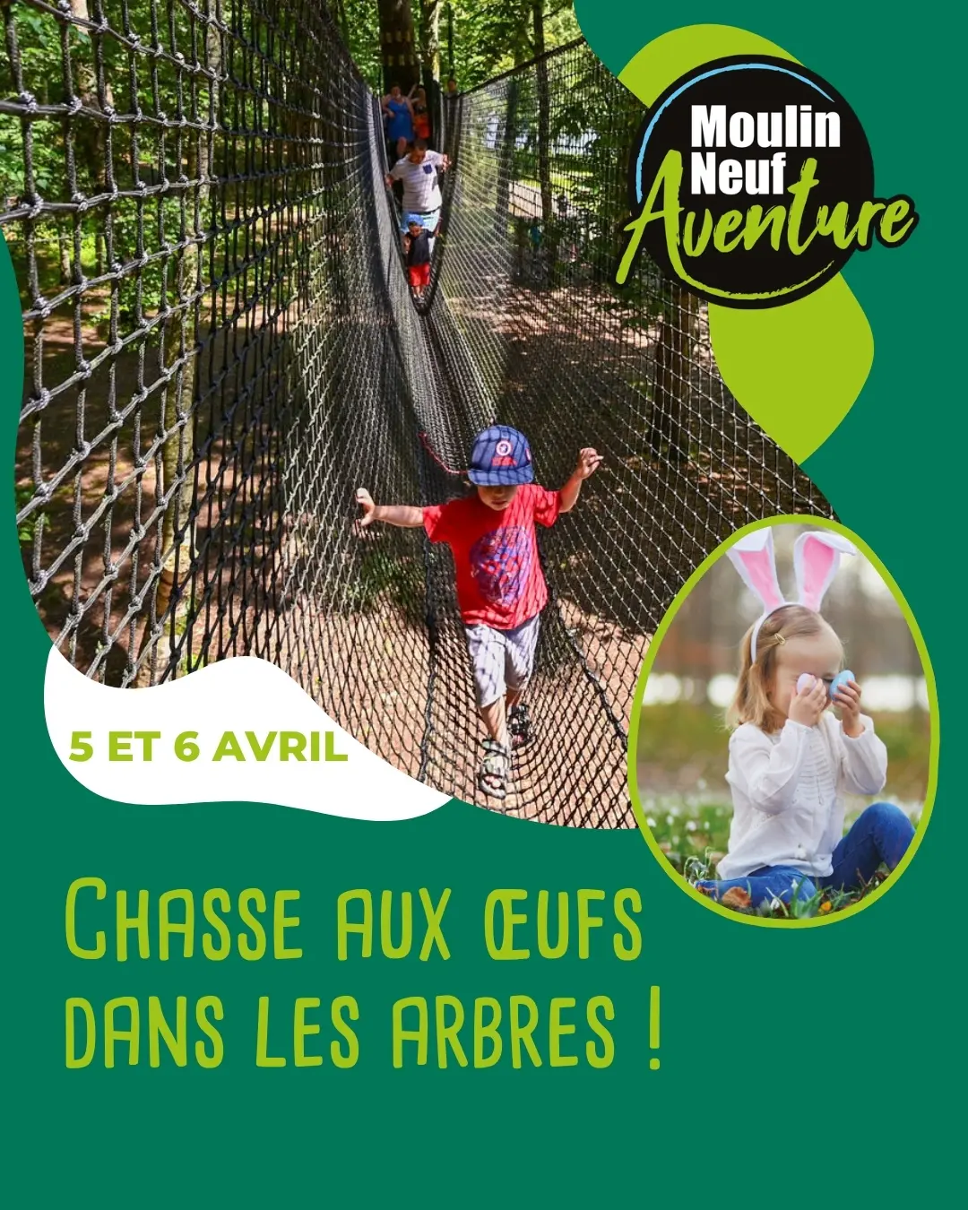 Chasse aux oeufs dans les arbres
