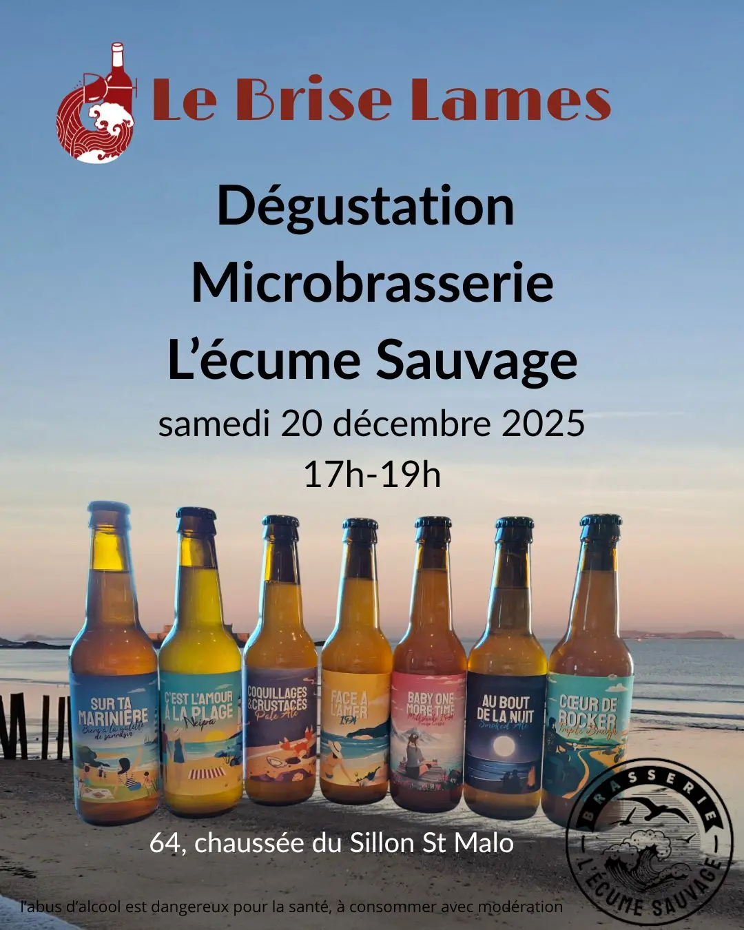 Dégustation Microbrasserie L’écume Sauvage