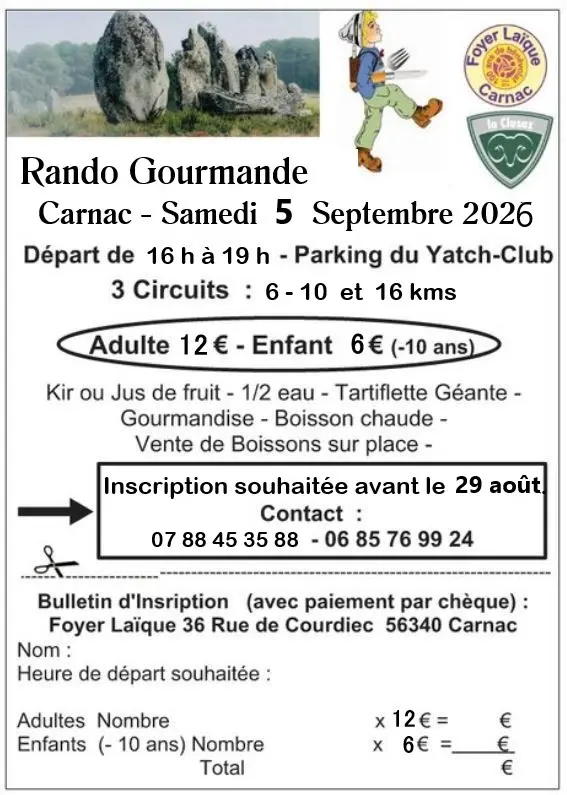 Rando Gourmande carnac