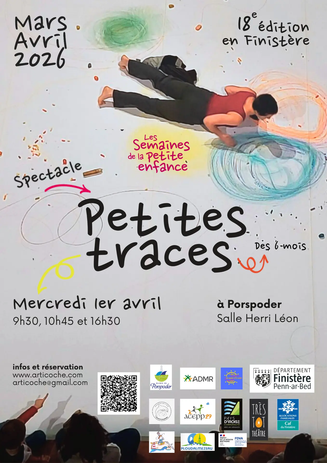 Affiche spectacle petites traces