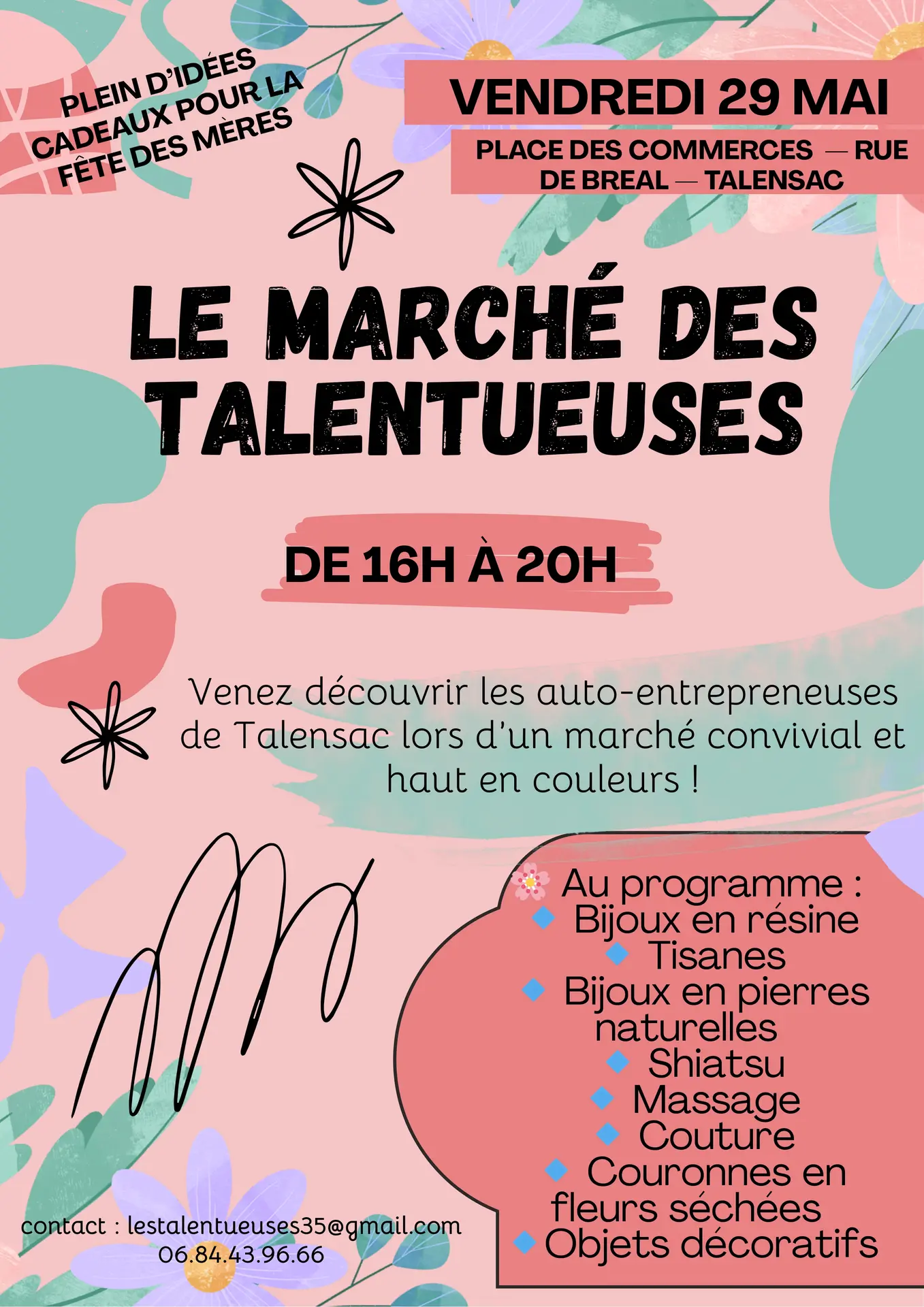 Affiche marché des talentueuses