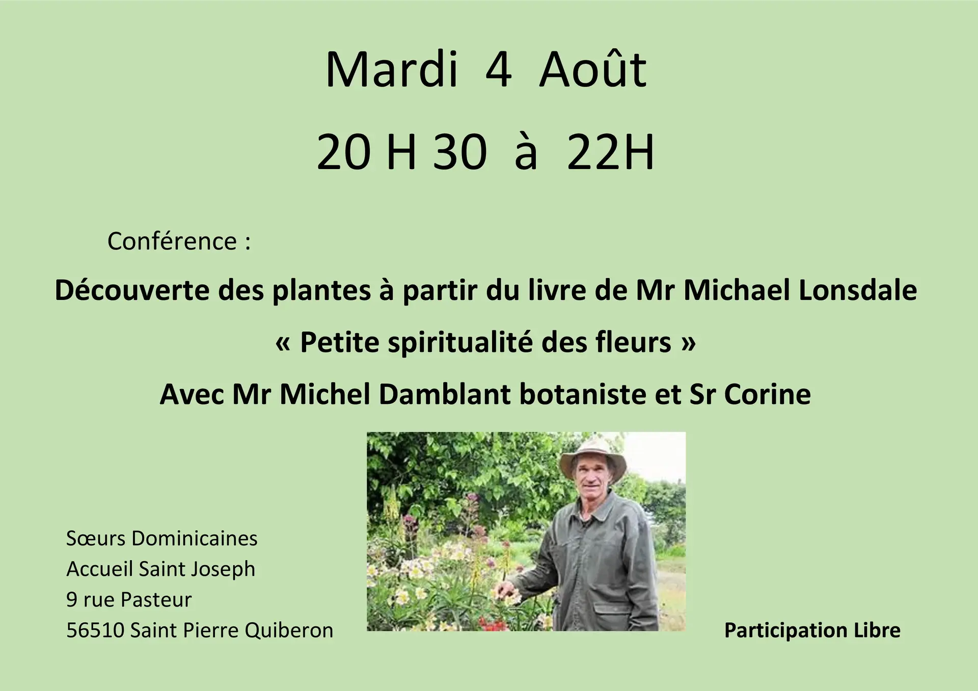 Mardi 4 Août Mr Damblant