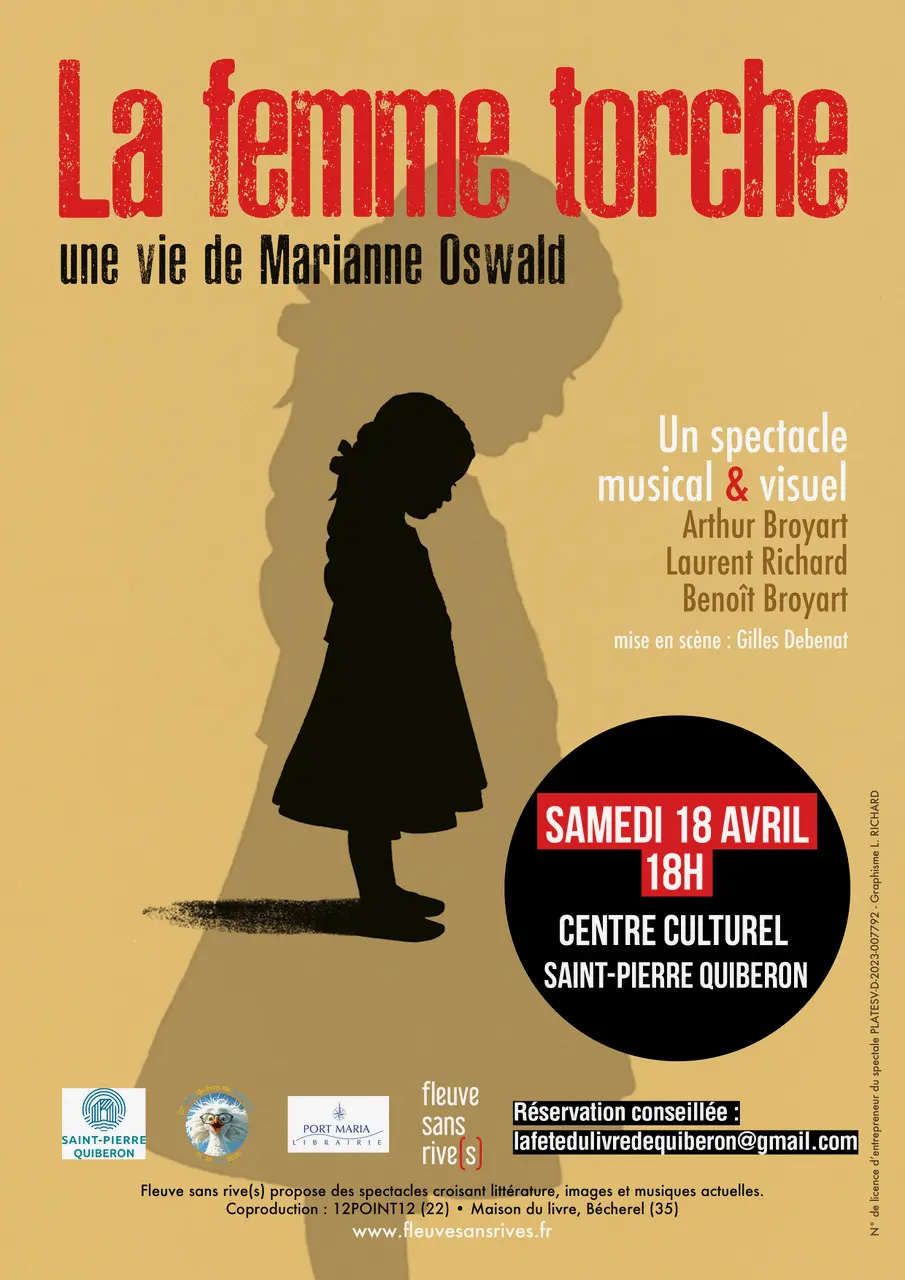 OSWALD Marianne-QUIBERON-affiche La femme torche