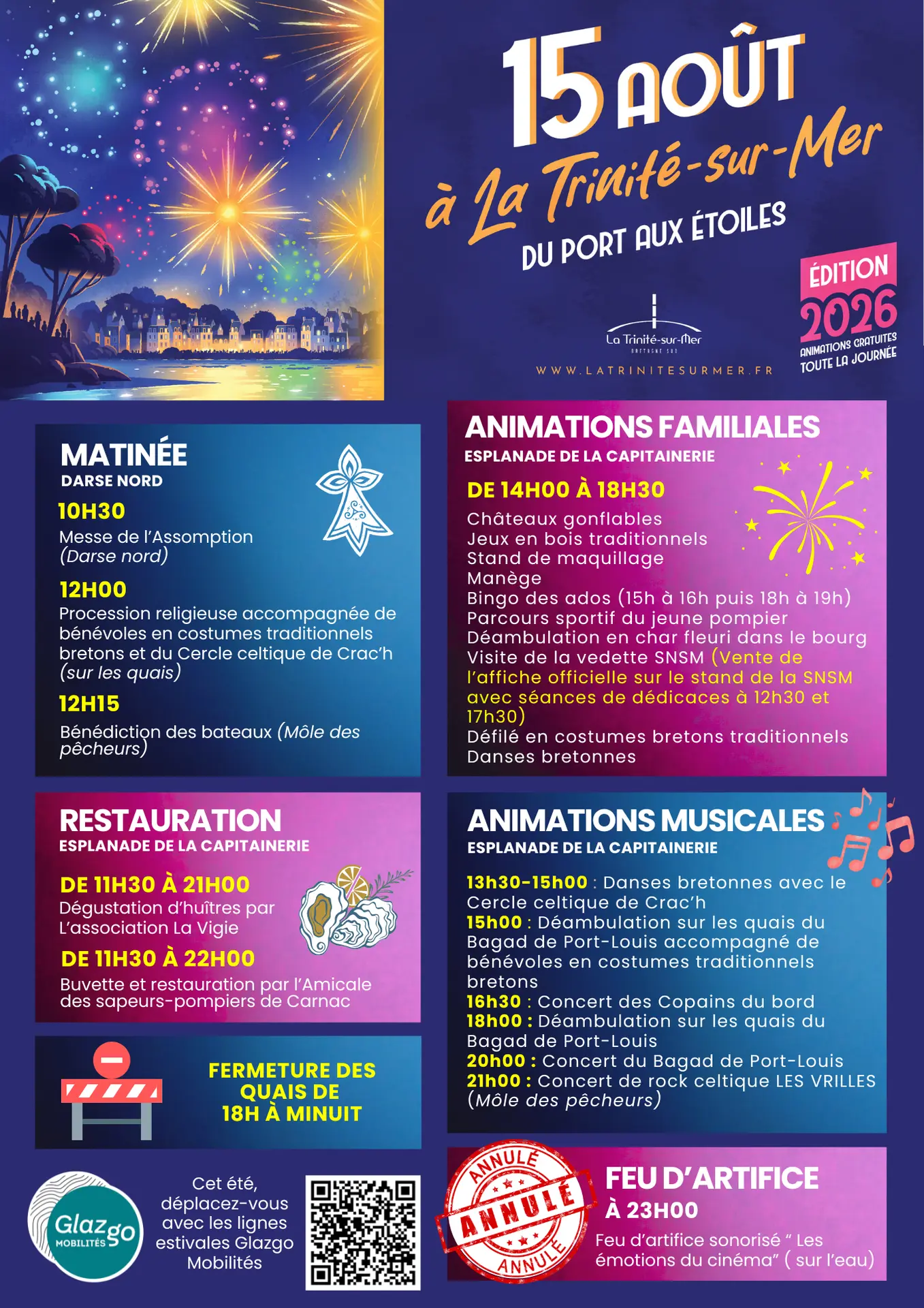 Programme  -  Festivités 15 août 2025