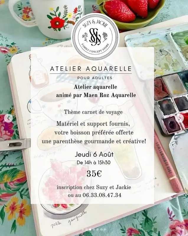 Atelier aquarelle pour adultes