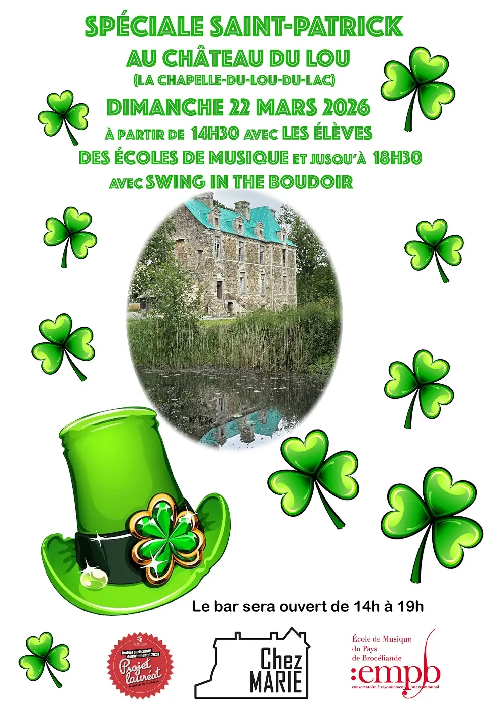 Saint Patrick Chateau du Lou du Lac - dimanche