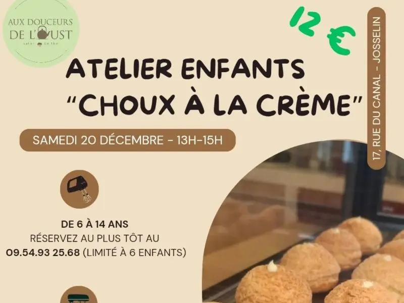 Atelier - enfants - Aux - douceurs - oust - Josselin
