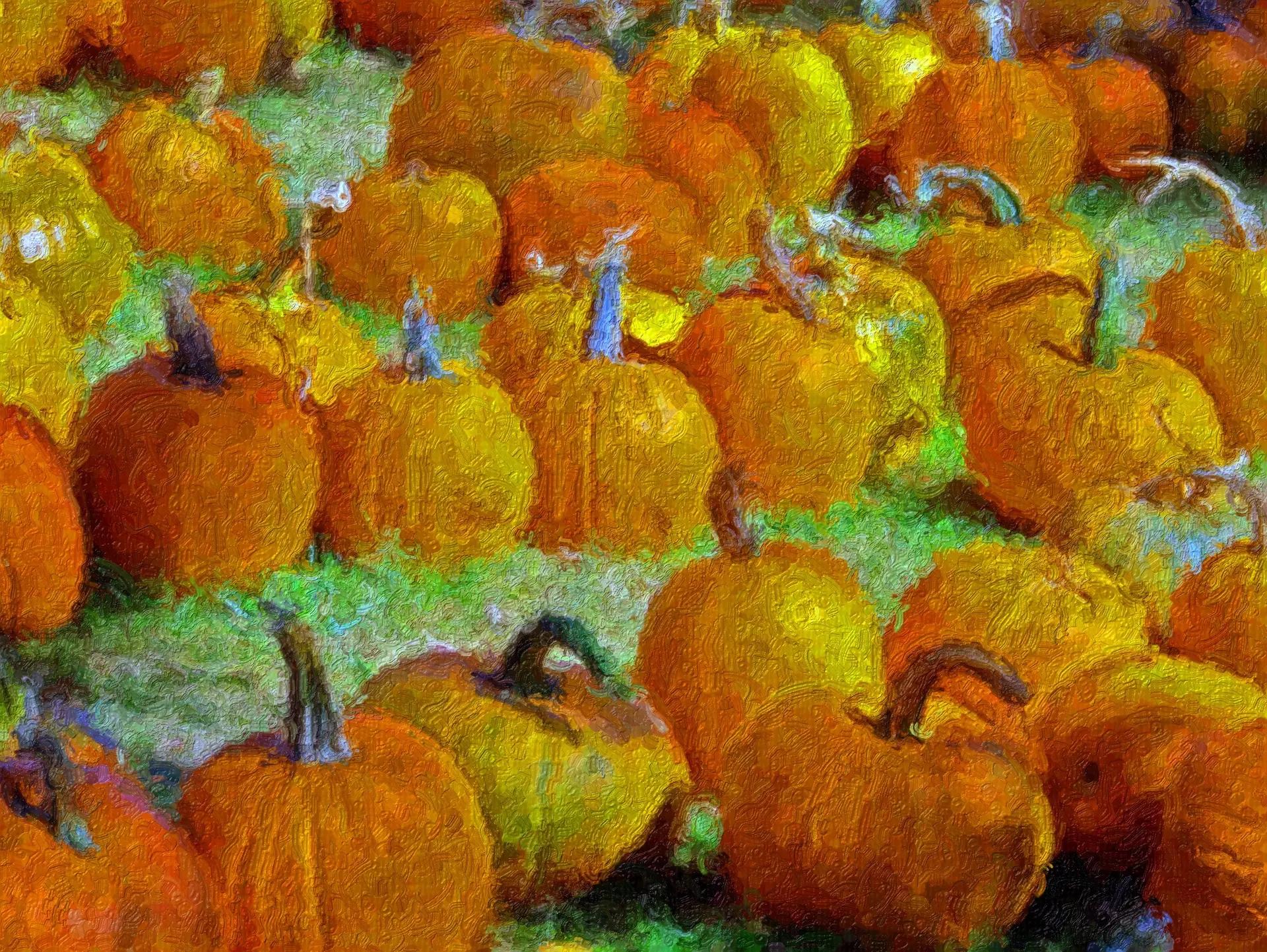 Peinture citrouilles