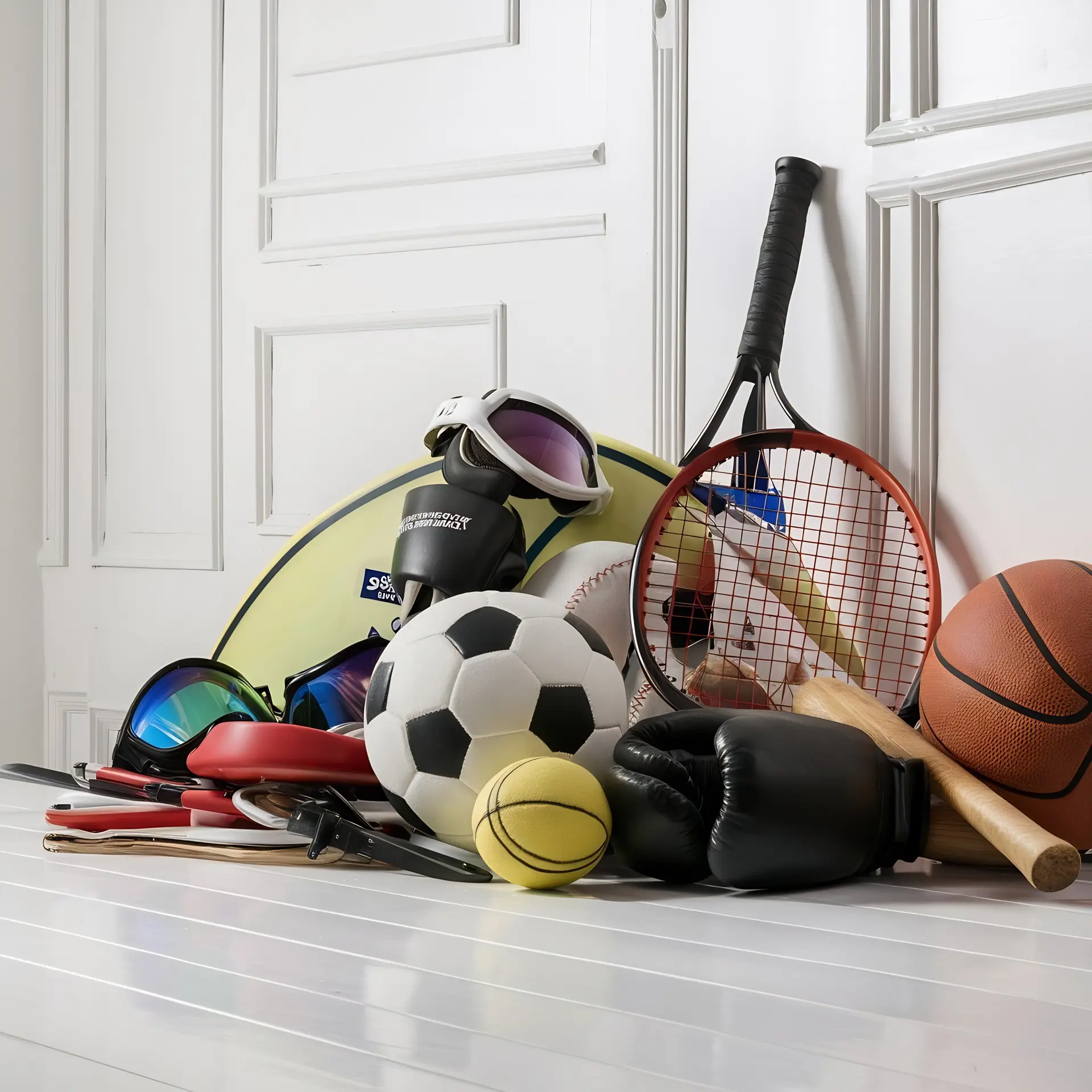 set-different-sports-equipment-white-background