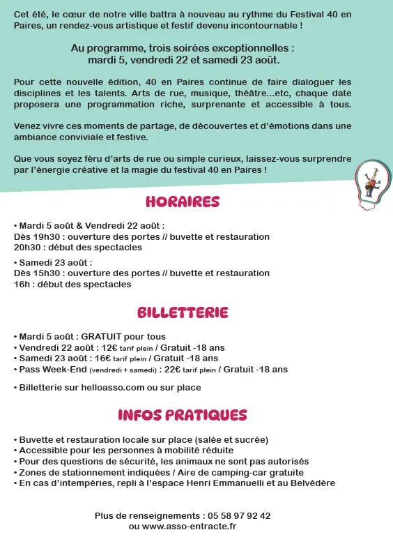 40 en Paires 2025 2
