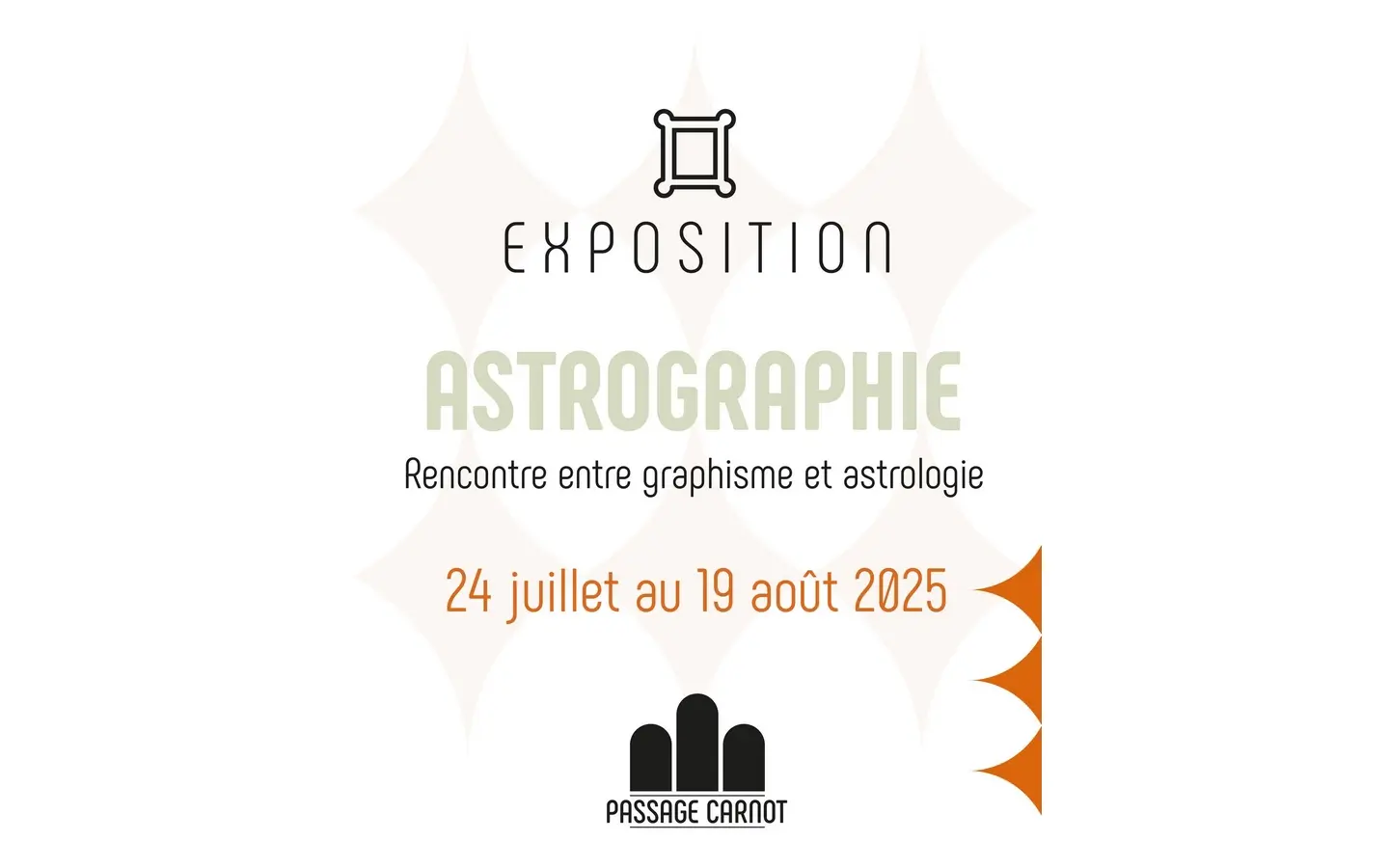 Exposition astrographie au passage carnot à Pau présentation