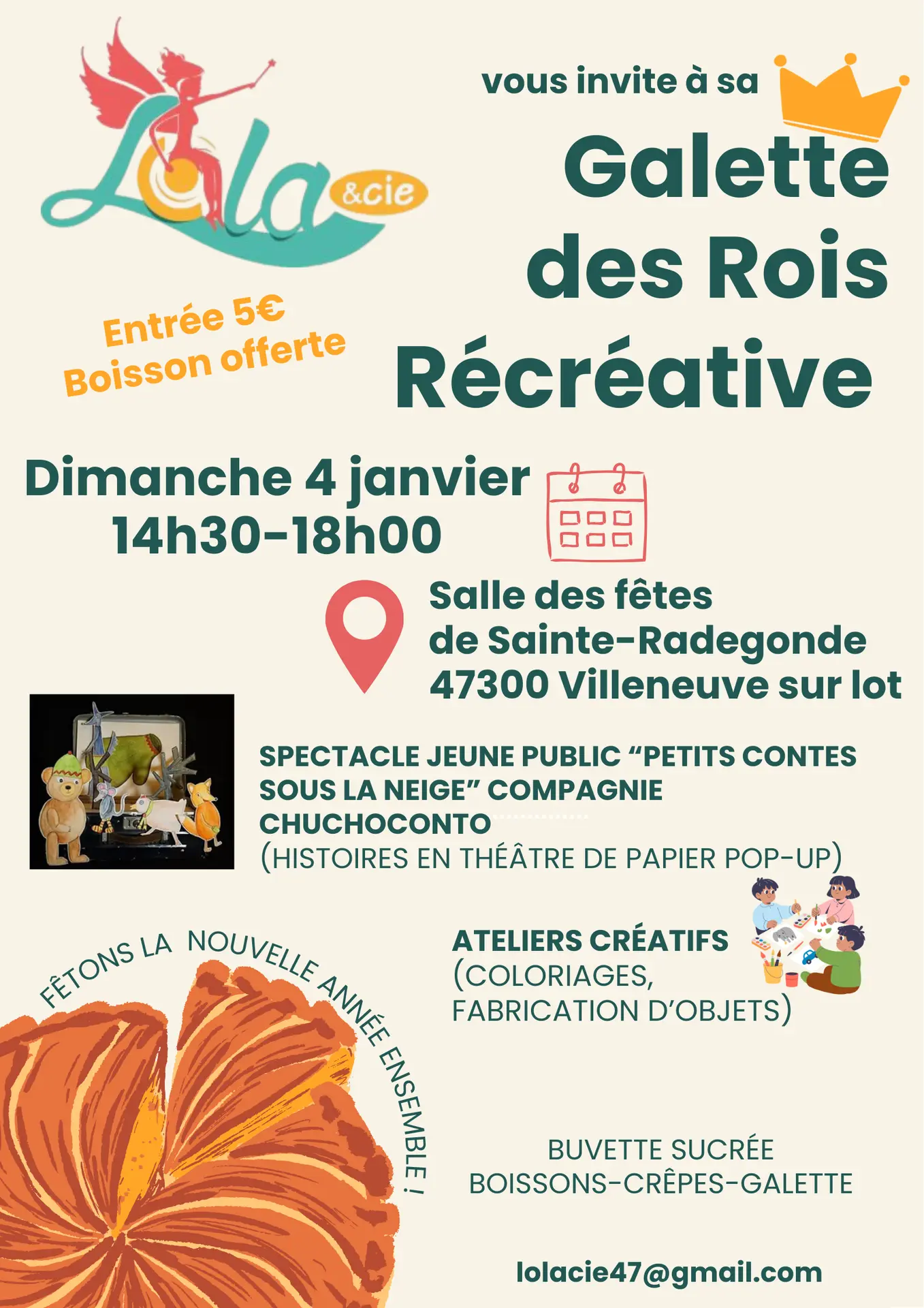 Affiche promotionnelle galette des rois - 1
