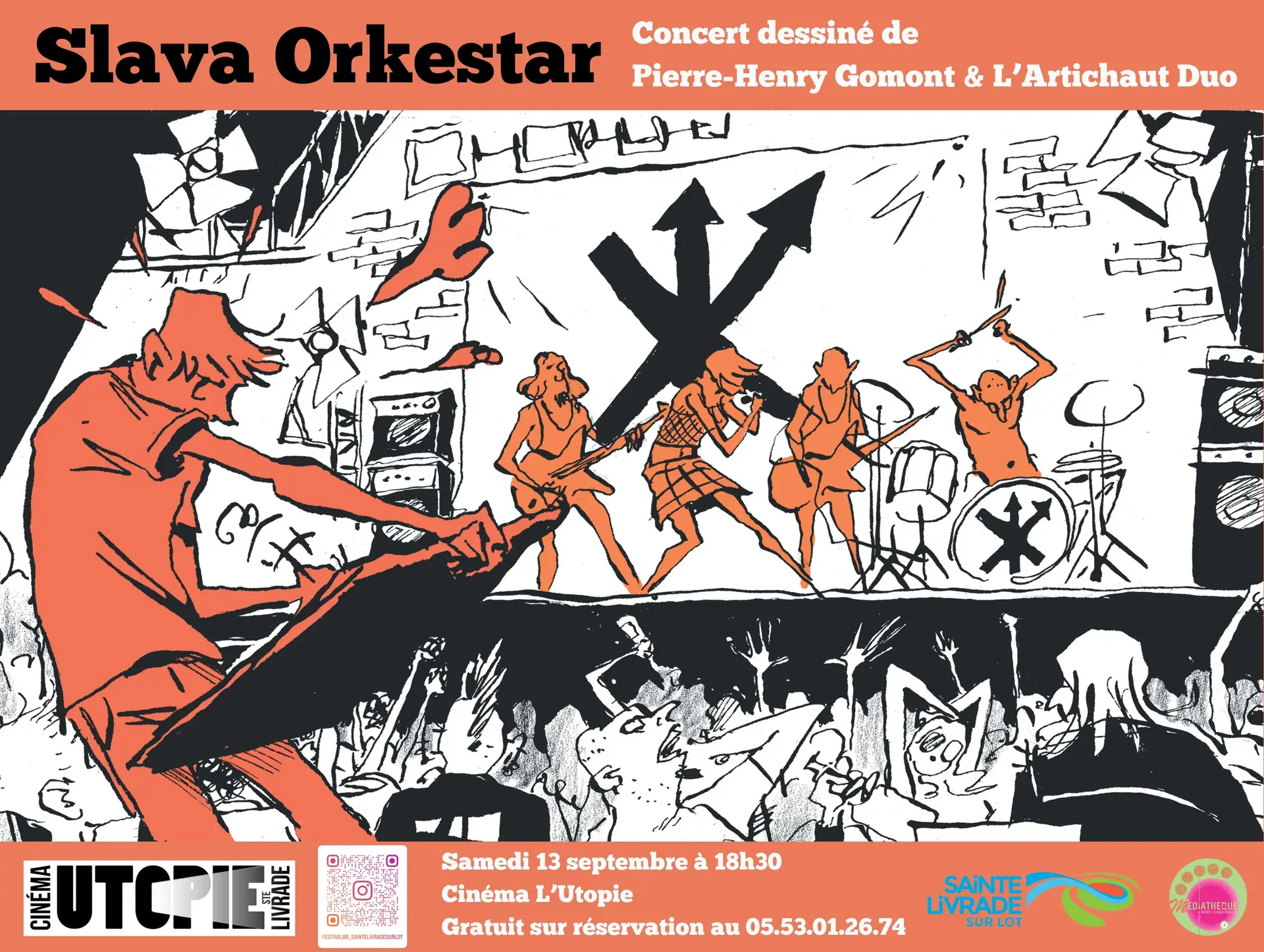 Affiche concert dessiné PHG - 1