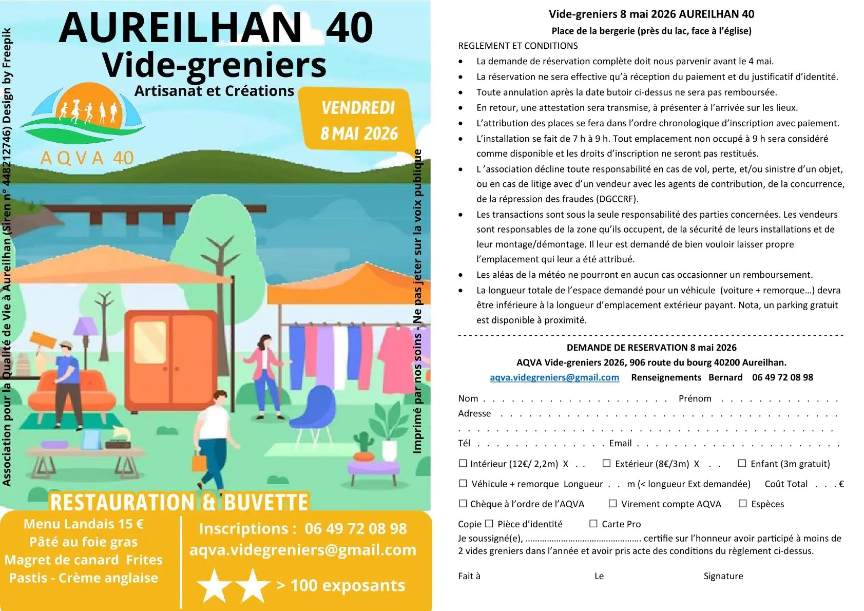 Vide-greniers 8 mai 2026