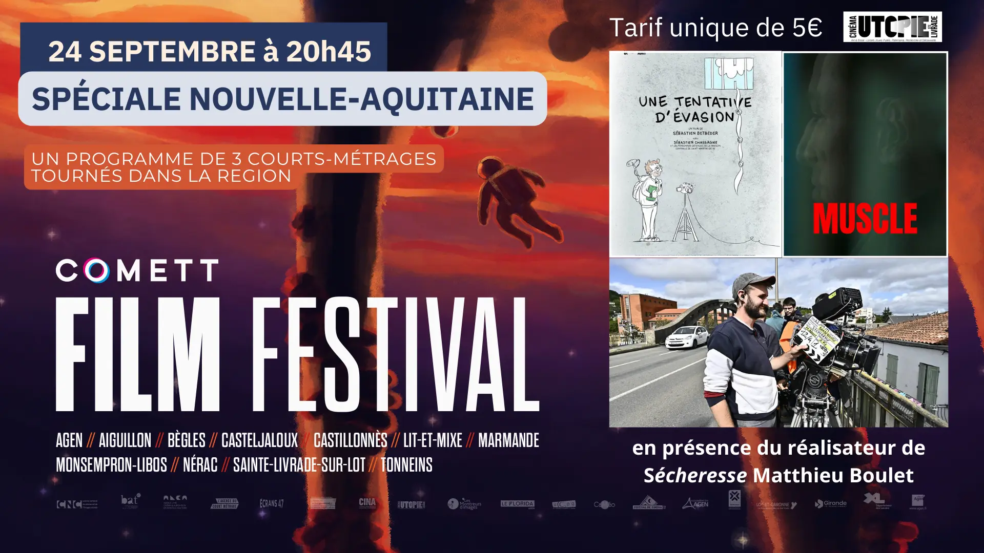 Cartons COMETT FILM FESTIVAL 2025 - Soirée nouvelle aquitaine