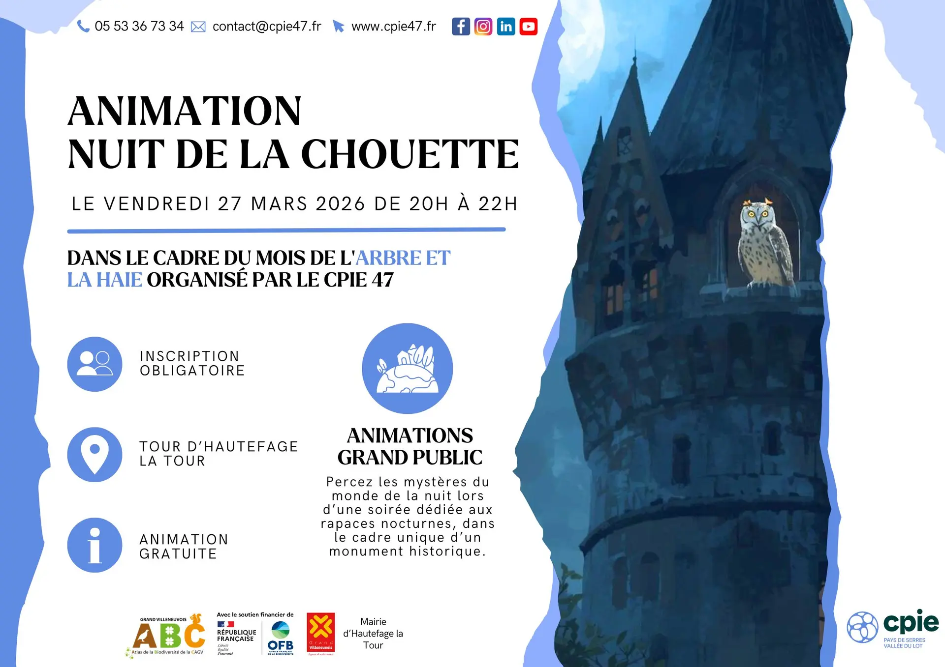 Arbre et la haie : affiche par animation - 1