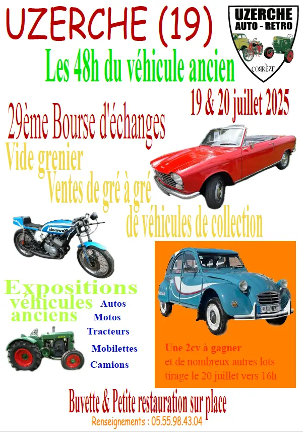 uzerche bourse auo retro 19 20 juillet 25