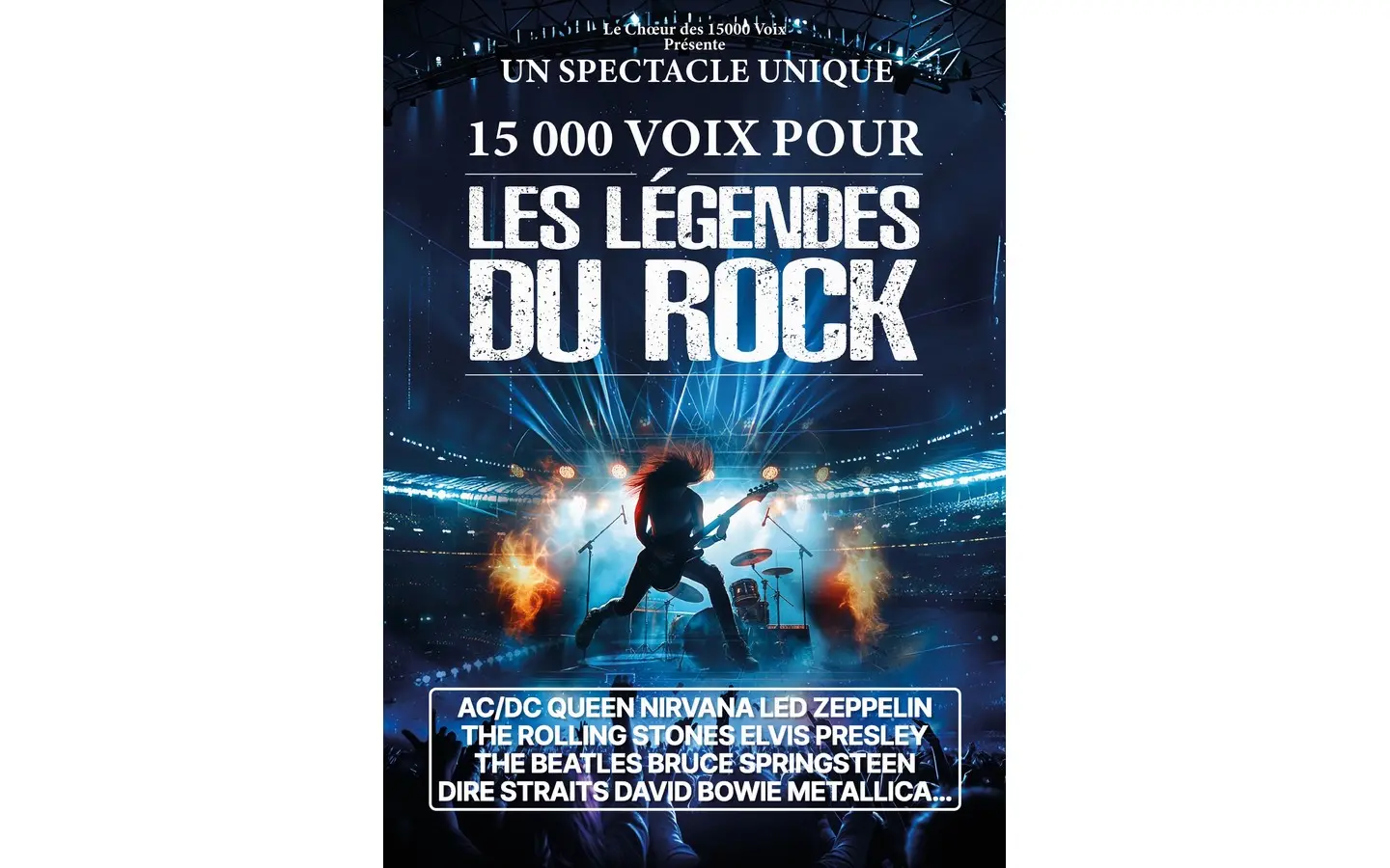 AFFICHE 15000 VOIX ROCK
