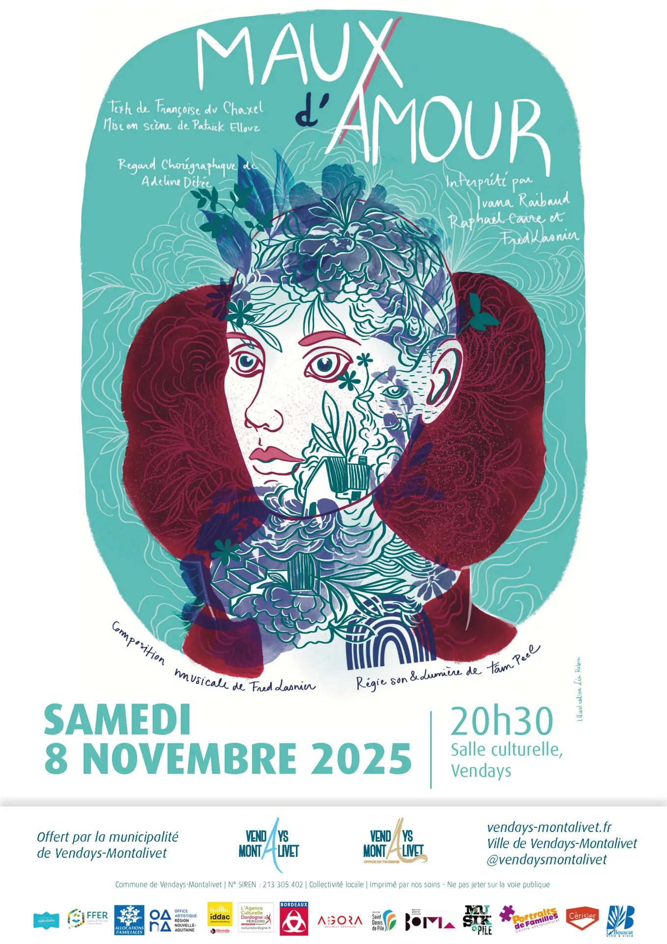 Affiche Maux d'amour 08 novembre 2025